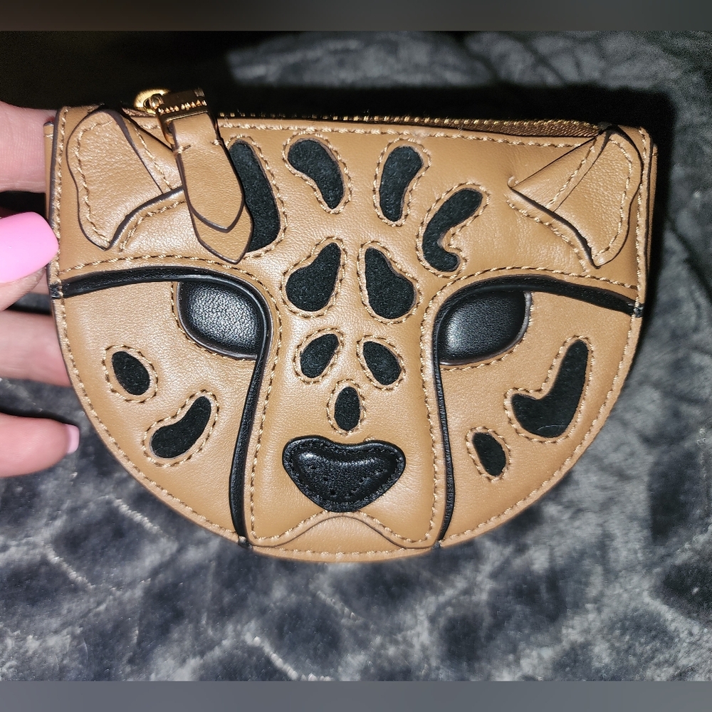 Kate Spade New York Leather Lucy 3D Leopard Tiger Coin Purse Wallet - Picture 5 of 6